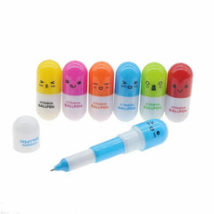 Kit De Canetas Em Formato de Comprimido