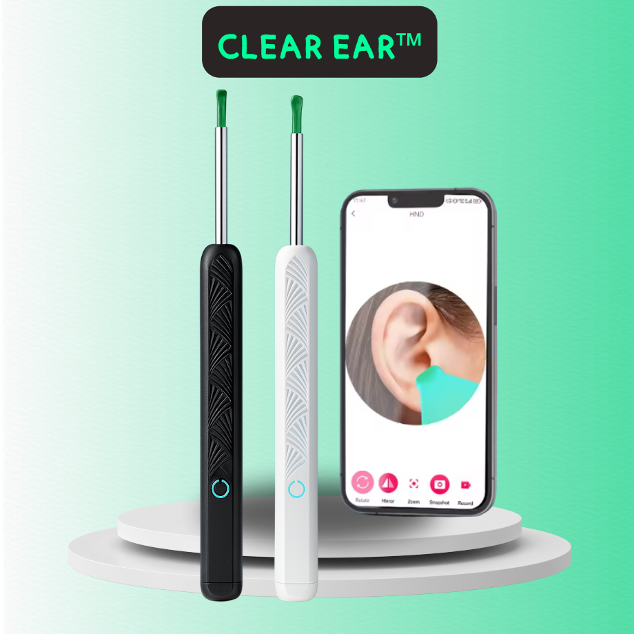 ClearEar™ — Veja mais. Limpe melhor. Com total segurança.